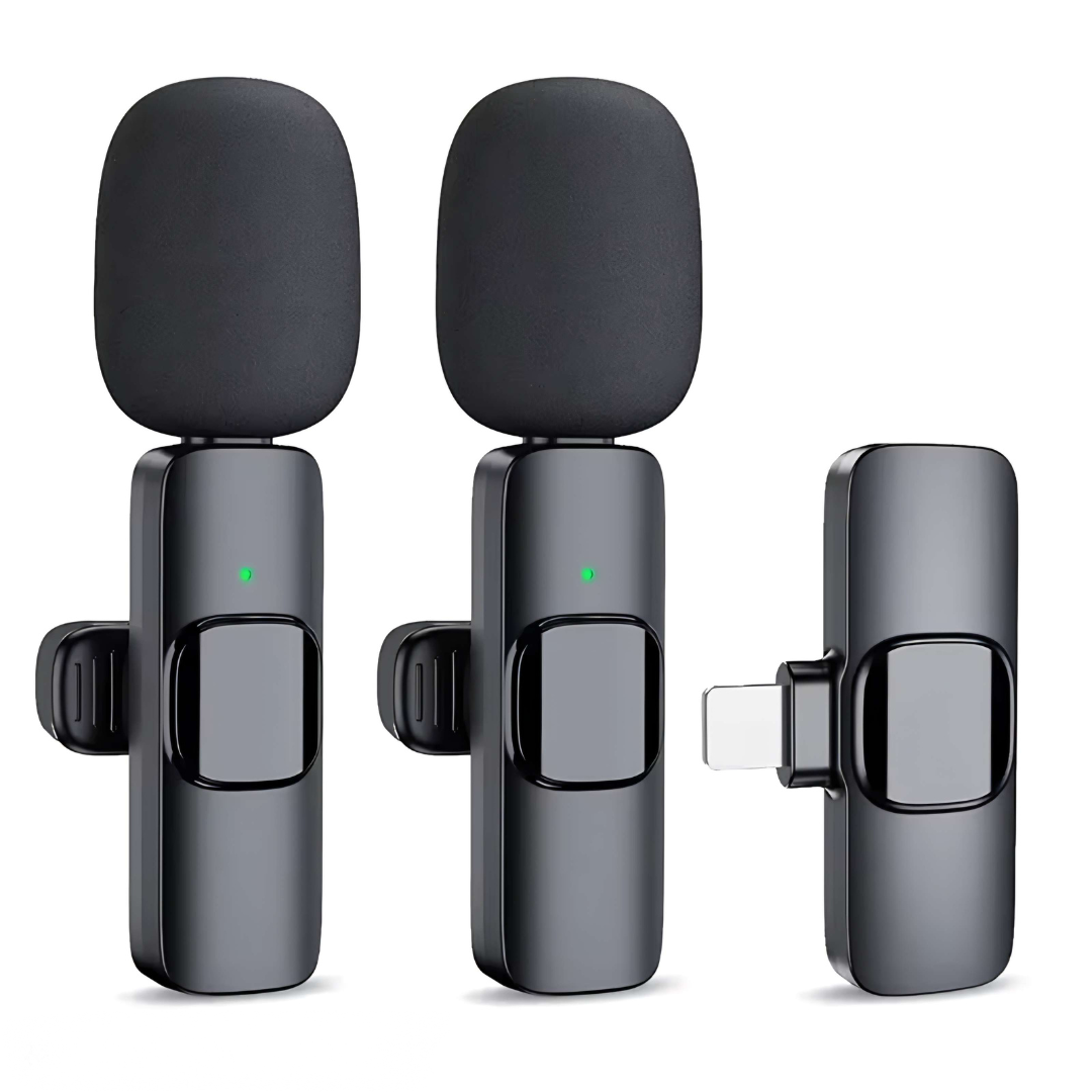 Micrófono Inalámbrico Compacto – Compatible con iOS y Android